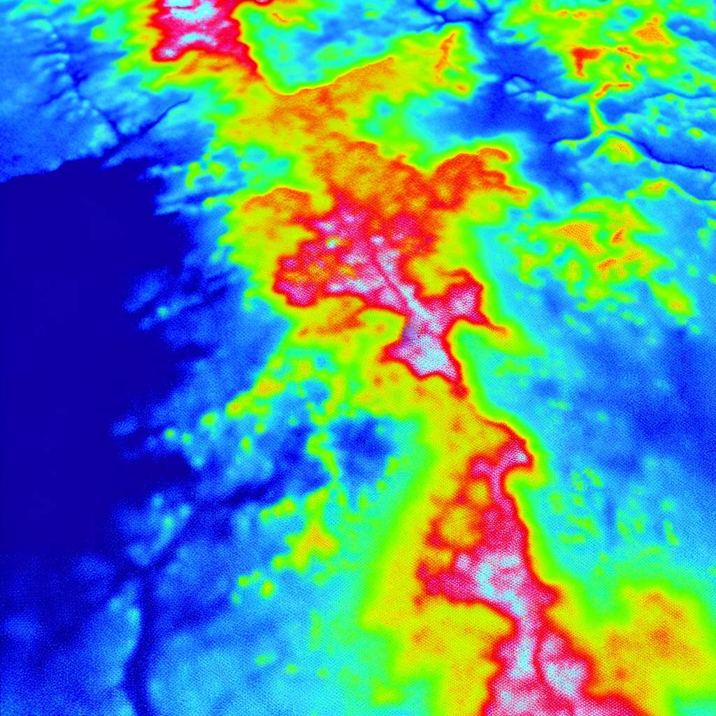 LiDAR thermal heat image